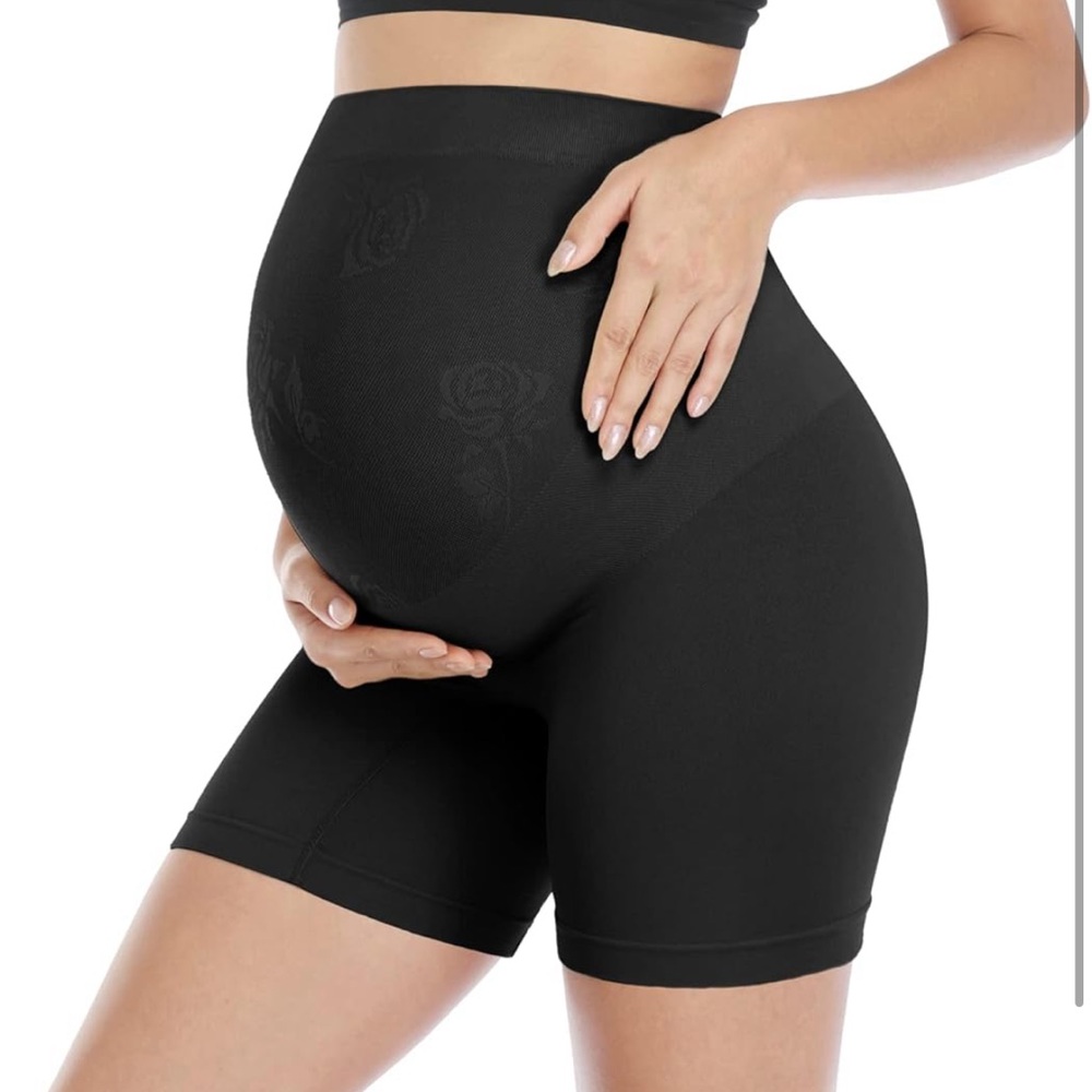 Women's Maternity Shapewear Seamless Pregnancy Belly Support High WaistMid-Thigh